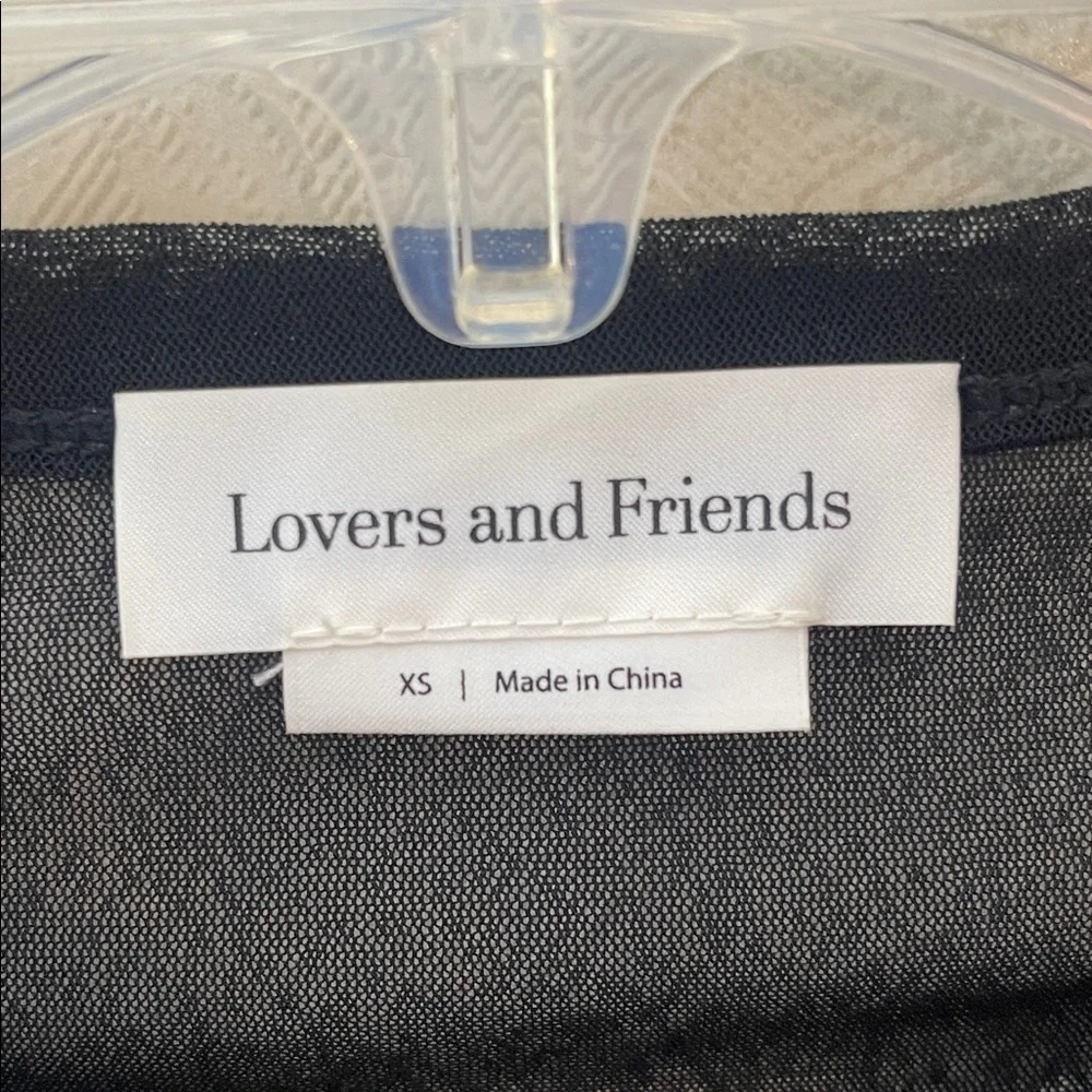 🆕 LOVERS AND FRIENDS CARDIGAN STEPH SHEER Mesh Cropped Top Size XS
